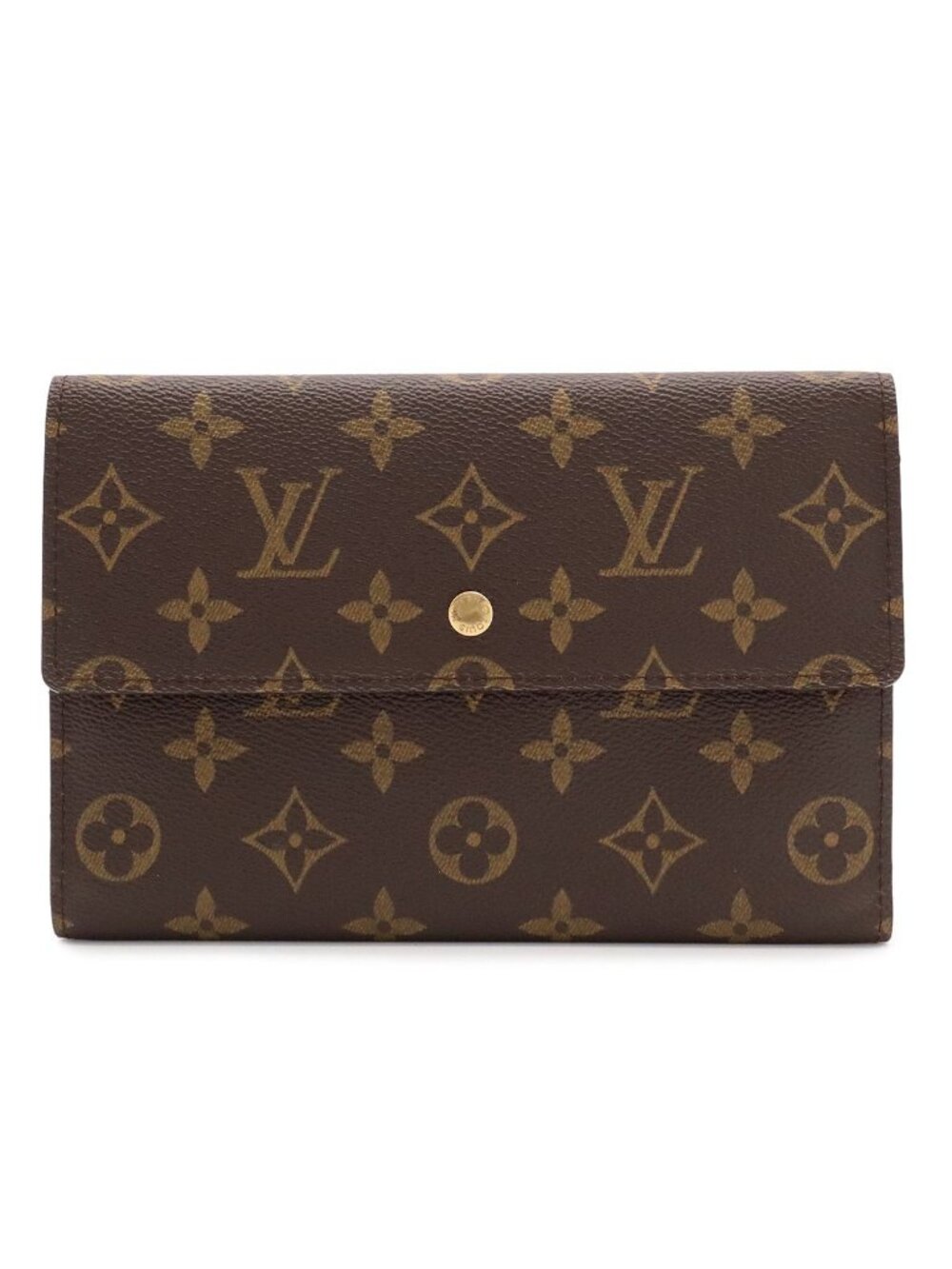 Louis Vuitton Monogram Pochette Passport 3 Trifold Wallet Case